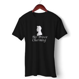 Her Charming Prince | Unisex Cotton T Shirt | Round Neck Regular Fit